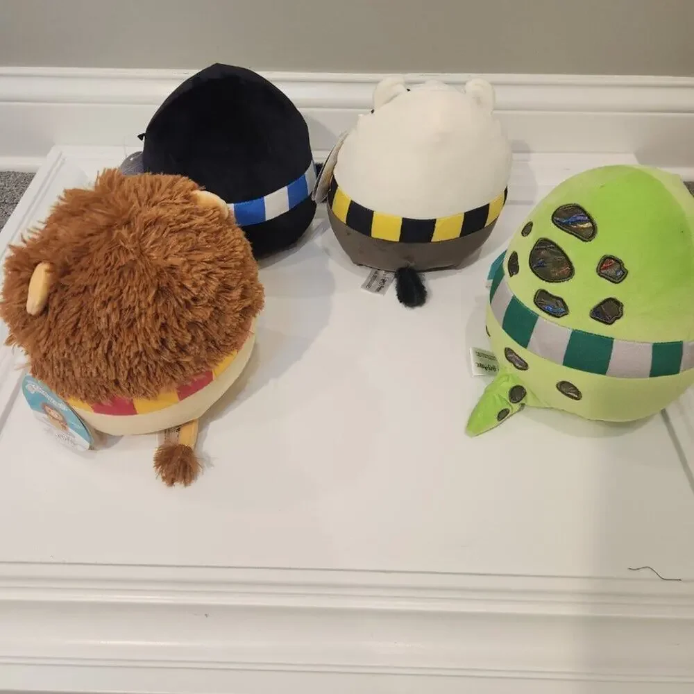 Harry Potter Official Squishmallow Set of Four (4) Gift Hogwarts Houses - 8 inch